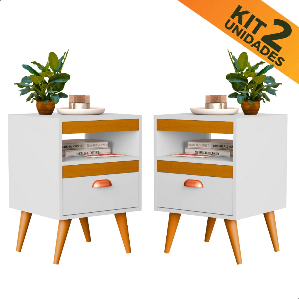 Mesinhas de Cabeceira Kit com 2 Unidades