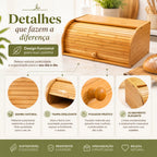 Porta Pão em Bambu