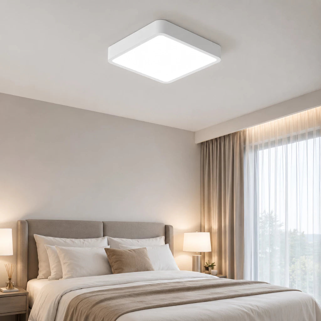 Plafon Led Sobrepor Quadrado Branco Frio 25W