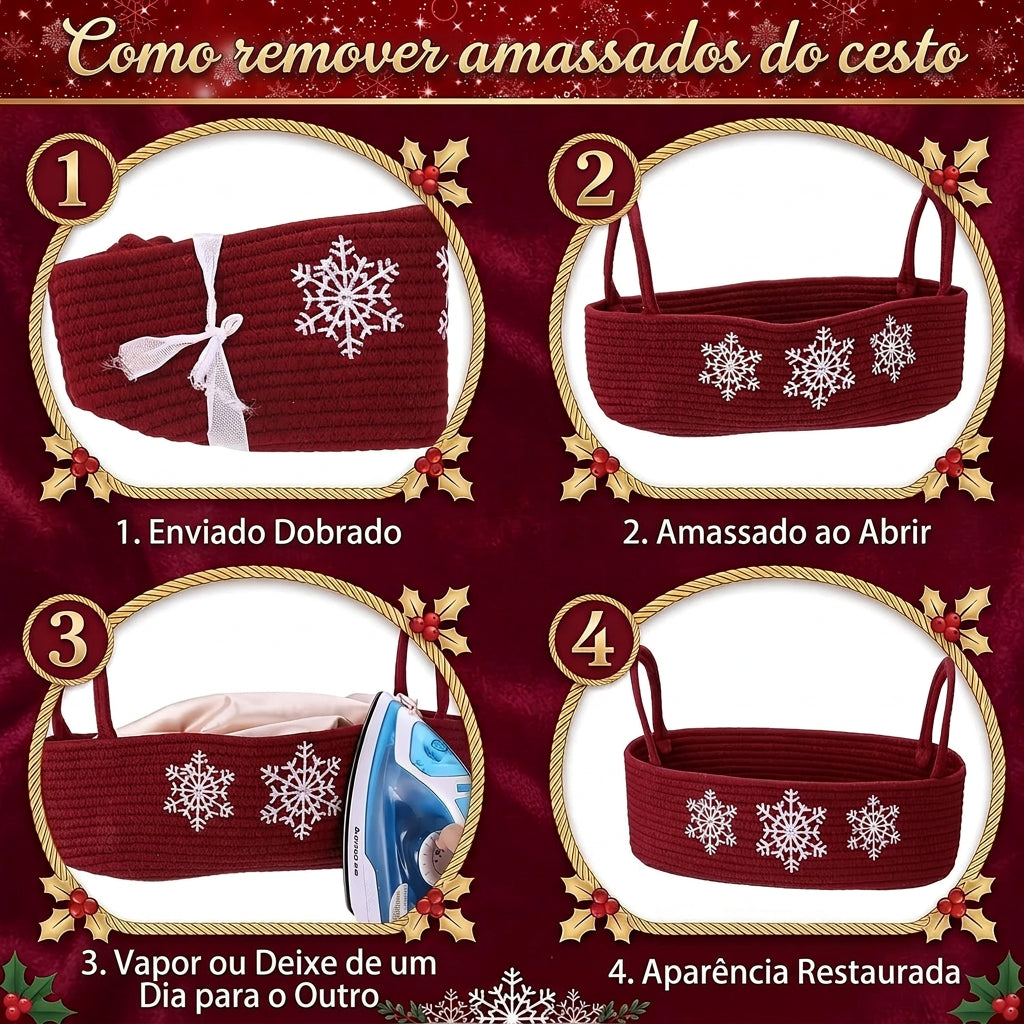 Cesto organizador dobrável
