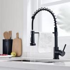 Torneira de Bancada Gourmet para Cozinha Monocomando Flexível Preta