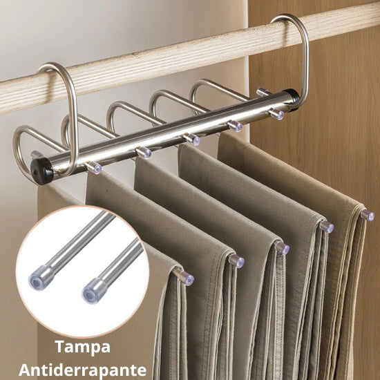 Cabide para Guarda-Roupa em Inox - Casa Stony