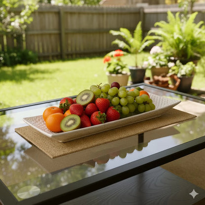 Centro de Mesa Decorativo Luxo Grande 59 x 22cm