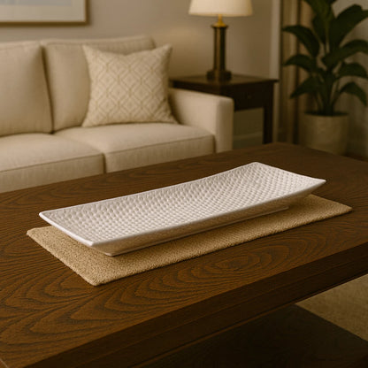 Centro de Mesa Decorativo Luxo Grande 59 x 22cm