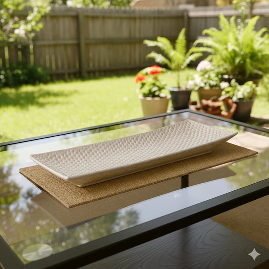 Centro de Mesa Decorativo Luxo Grande 59 x 22cm