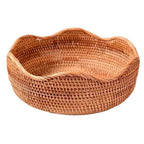 Cesto de Palha Rattan Trançado