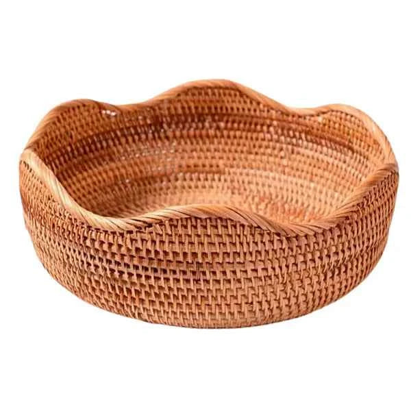 Cesto de Palha Rattan Trançado