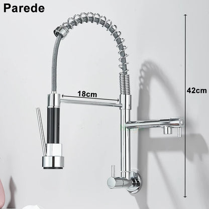 Torneira De Parede Para Cozinha Gourmet Monocomando Água Fria