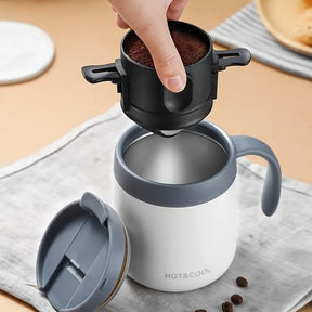 Filtro de Café em Aço Inoxidável para Copo
