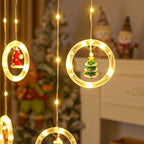 Cortina de Luzes de Led Decoração de Natal - Casa Stony
