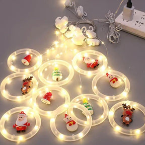 Cortina de Luzes de Led Decoração de Natal - Casa Stony