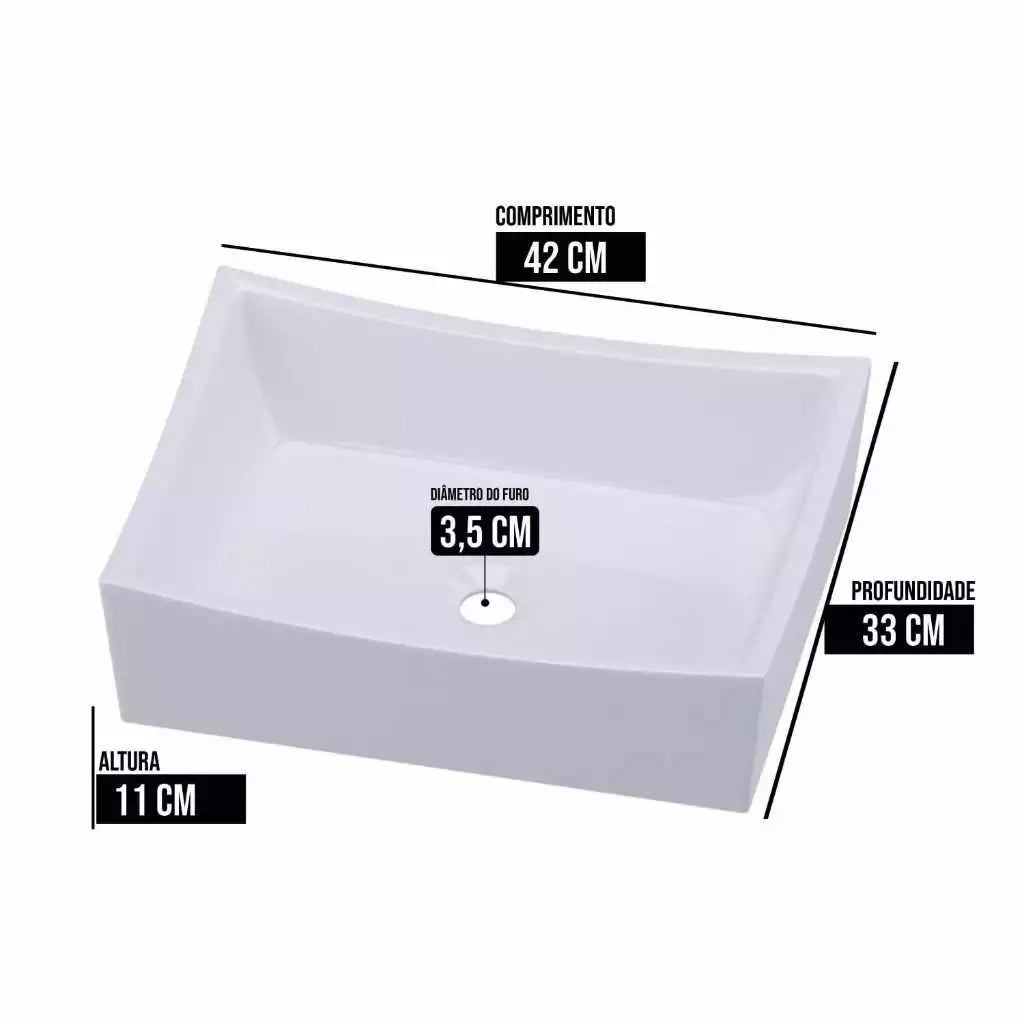 Cuba Sobrepor Banheiro de Cerâmica