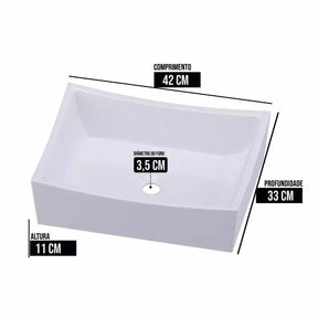 Cuba Sobrepor Banheiro de Cerâmica