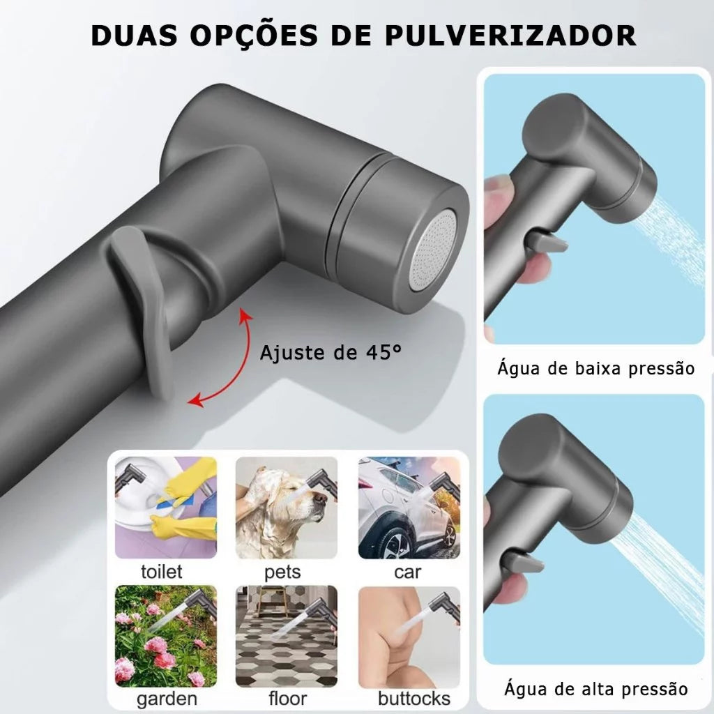 Conjunto completo de ducha higiênica fácil de instalar