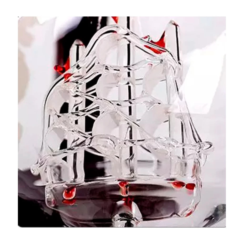 Decanter de Bebidas em Forma de Globo de Vidro Borosilicato