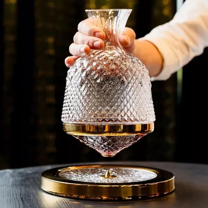 Decanter Aerador Giratório 360 Vidro Cristal Luxo 1,5 Litros