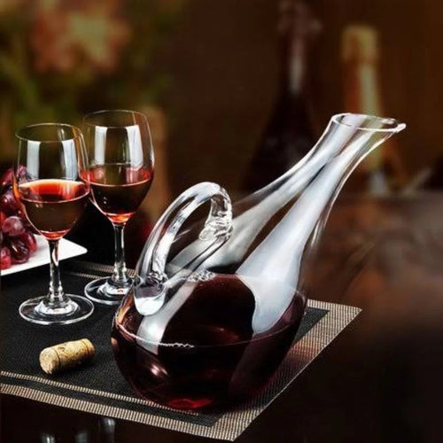 Decanter de Vinho 1,7L Vidro Inclinado C/ Alça