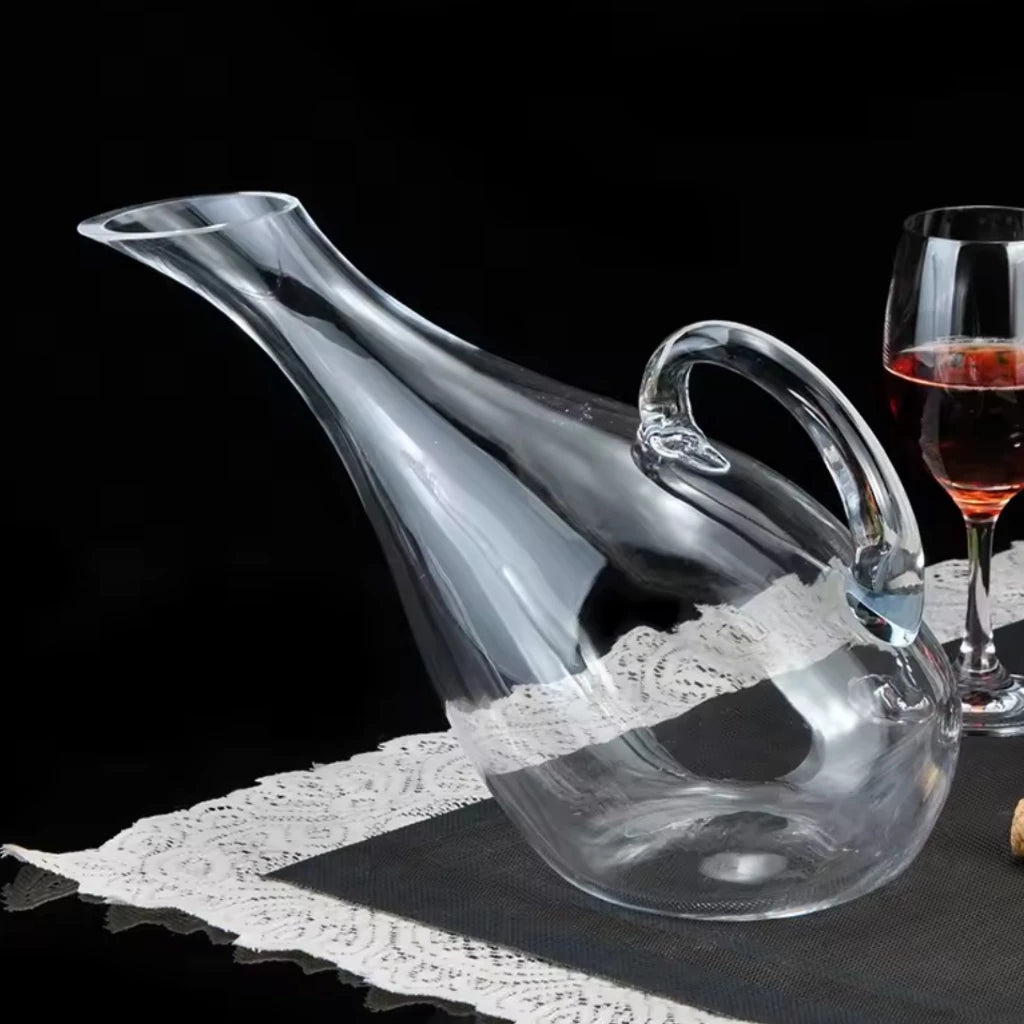 Decanter de Vinho 1,7L Vidro Inclinado C/ Alça
