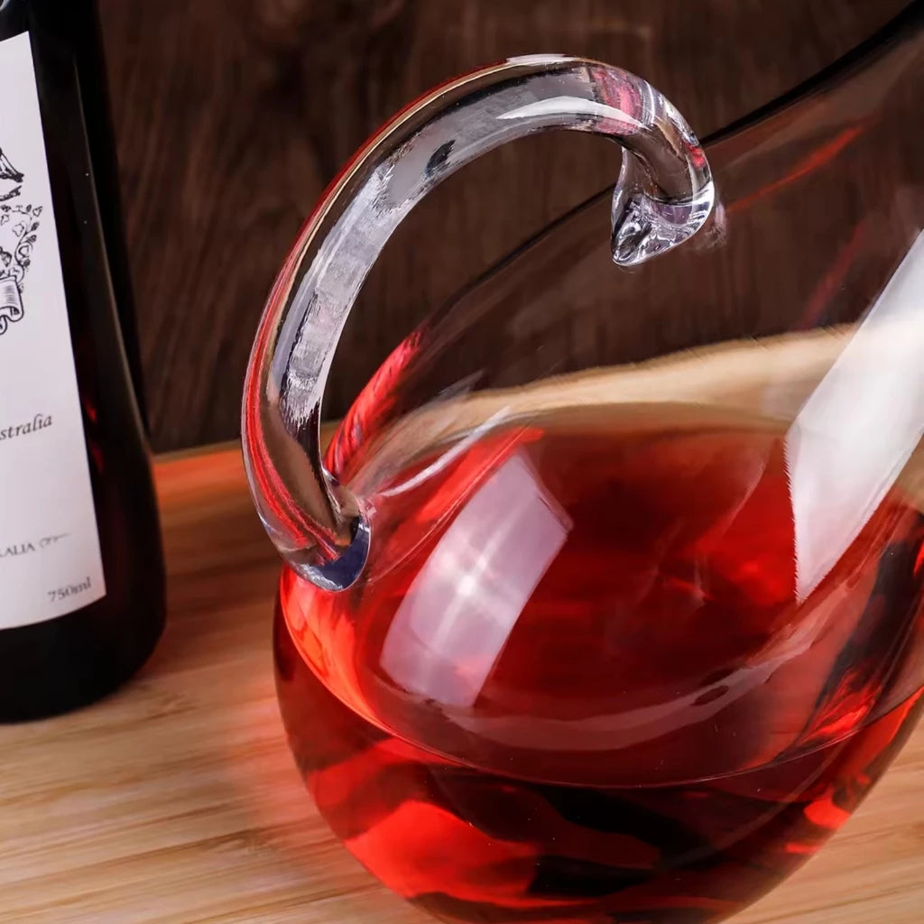 Decanter de Vinho 1,7L Vidro Inclinado C/ Alça