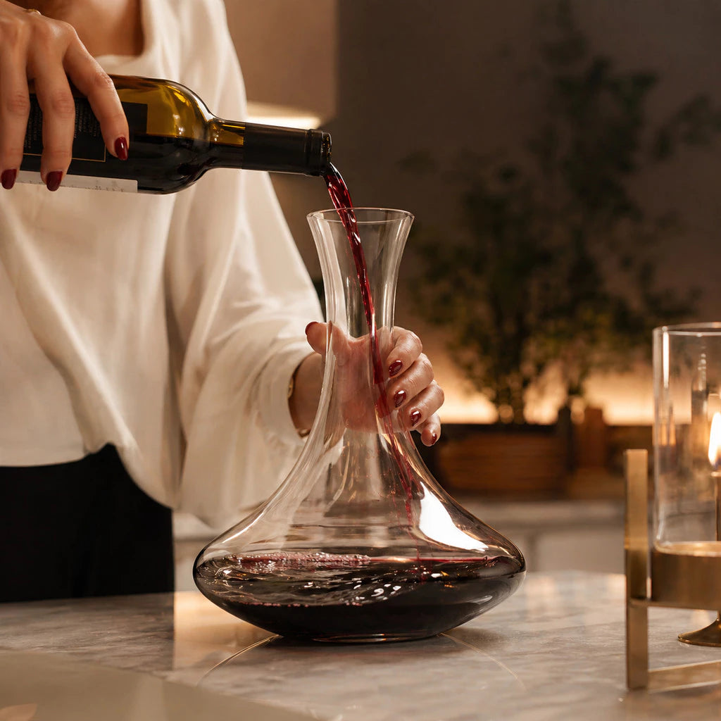 Decanter de Vinho Cristal 1,3 l Aerador