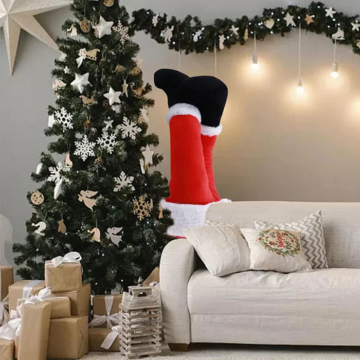 Decoração de Árvore de Natal Pernas de Papai Noel - Casa Stony