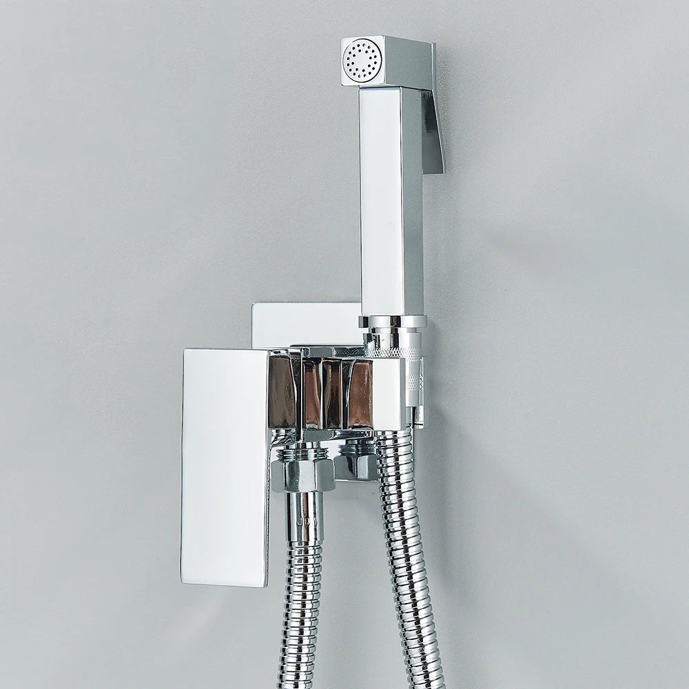 Ducha higiênica com misturador para banheiro moderno