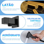 Ducha Higiênica para Banheiro Preta Black