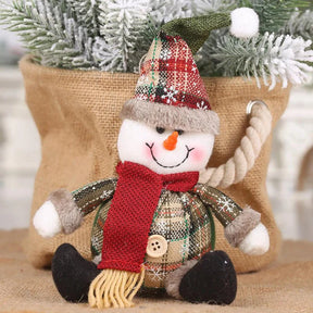 Enfeites de Natal Bonecos de Pelúcia Decorativos