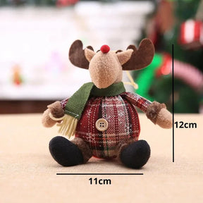 Enfeites de Natal Bonecos de Pelúcia Decorativos