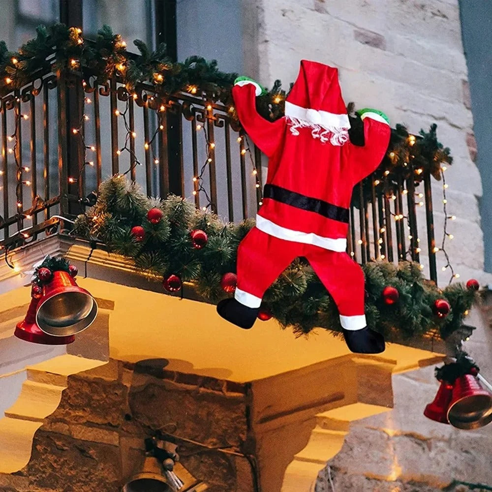 Enfeite Papai Noel Pendurado Escalada - Casa Stony