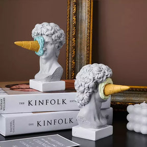 Escultura Grega Decorativa David Sorvete