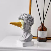 Escultura Grega Decorativa David Sorvete