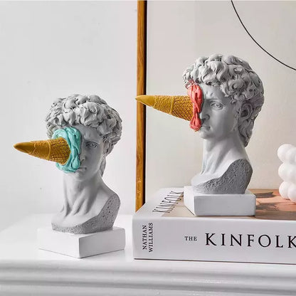Escultura Grega Decorativa David Sorvete - Casa Stony