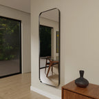 Espelho Grande Retangular Moldura Em Alumínio 170cm x 70cm - Casa Stony