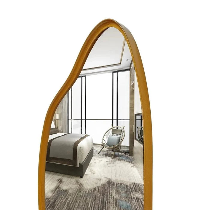 Espelho Orgânico Grande com Moldura em Alumínio 170x70cm - Casa Stony