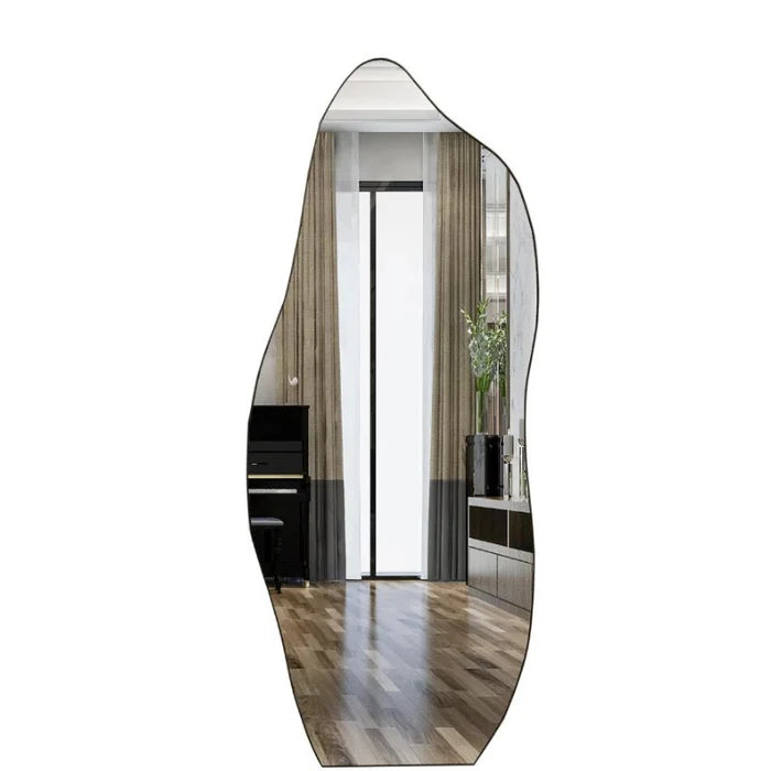 Espelho Orgânico Grande com Moldura em Alumínio 170x70cm - Casa Stony