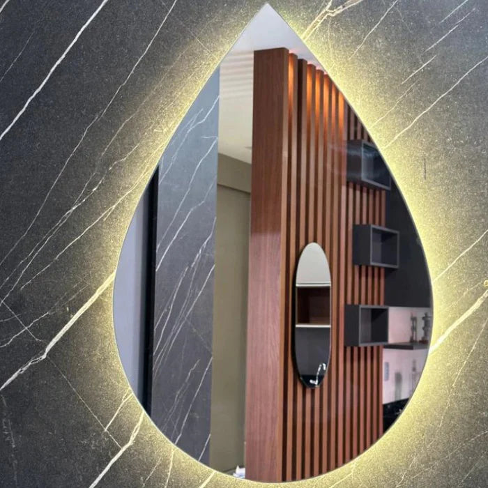 Espelho Orgânico com Led Gota 12v - Casa Stony