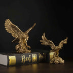 Estatueta Decorativa Águia Dourada