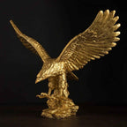 Estatueta Decorativa Águia Dourada