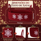 Cesto de Natal com presentes