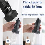 Torneira de Bancada Gourmet para Cozinha Monocomando Flexível Preta