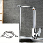 Torneira gourmet cromada com mangueiras