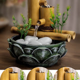 Fonte de Água Decoração Bambu Lotus