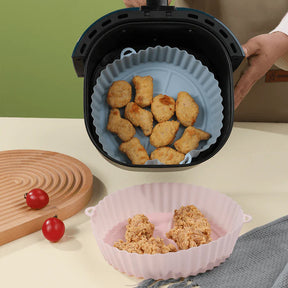 Kit com 3 Formas de Silicone para Air Fryer