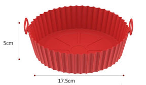 Kit com 3 Formas de Silicone para Air Fryer