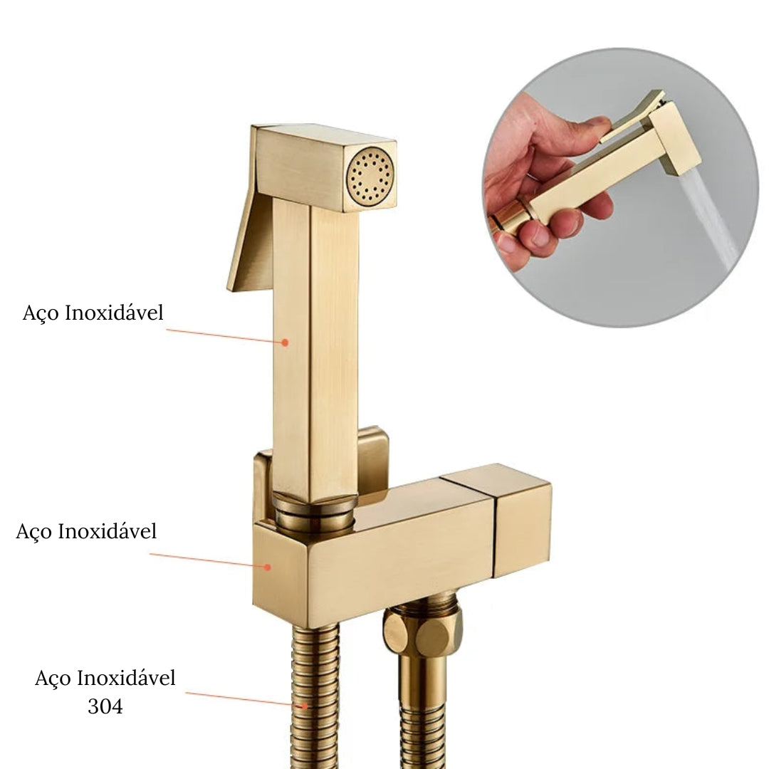 Ducha higiênica gold com registro