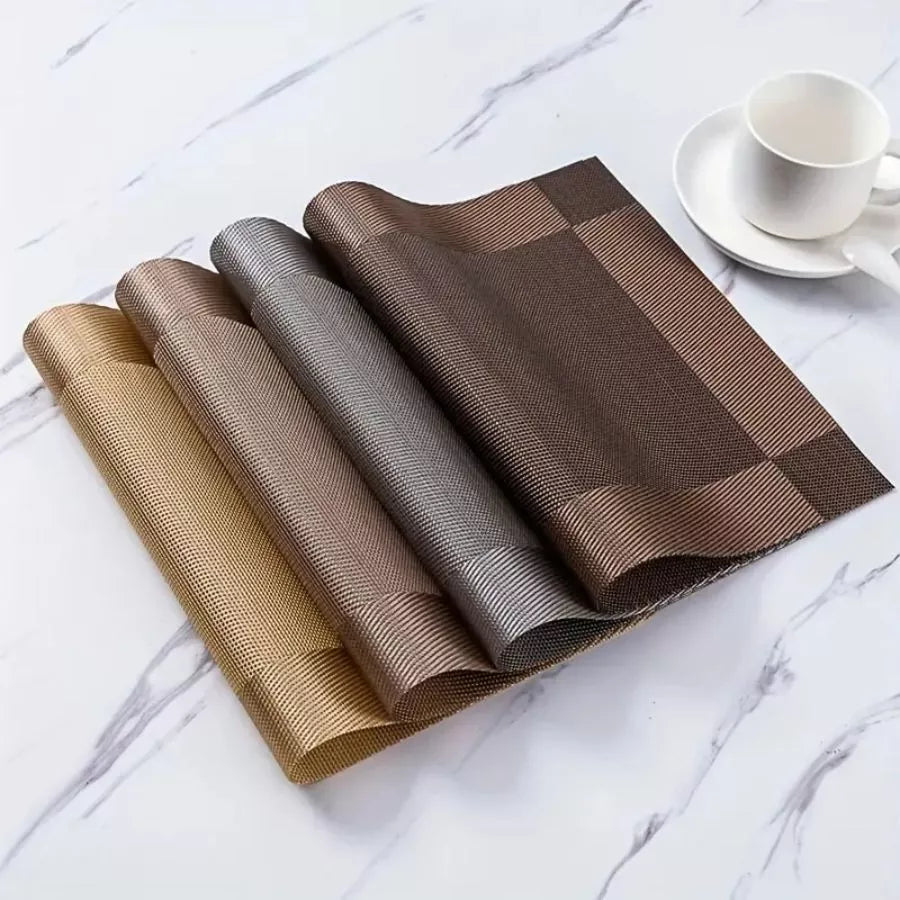Jogo Americano para Mesa Posta em PVC Metalizado - Casa Stony