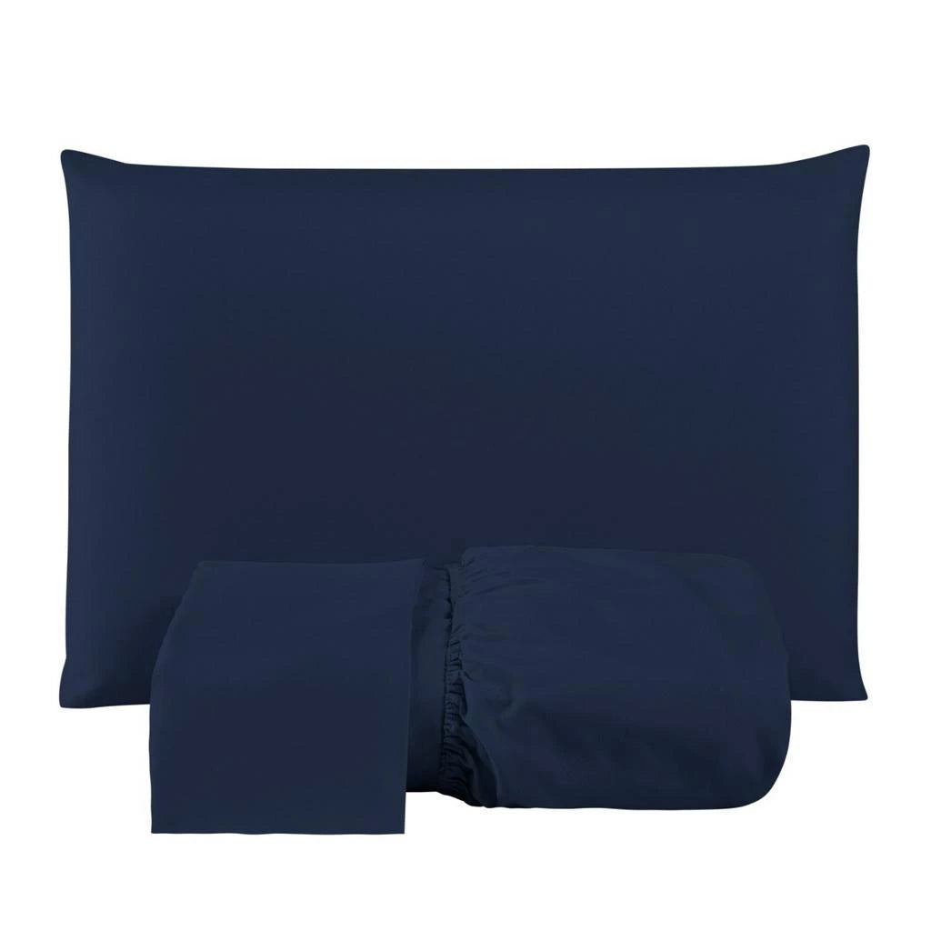 Jogo De Lençol Casal 3 Peças 200 Fios com Elástico Padrão Cama Box - Casa Stony