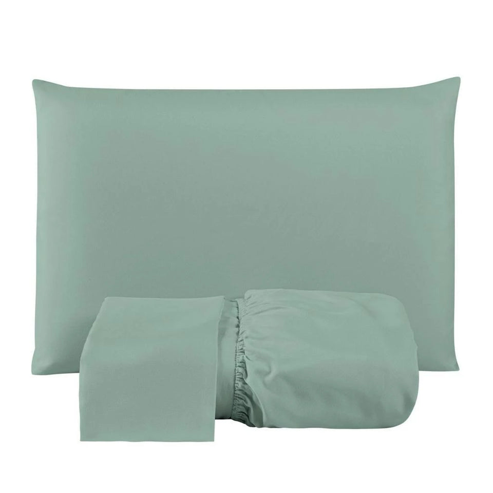 Jogo De Lençol Casal 3 Peças 200 Fios com Elástico Padrão Cama Box - Casa Stony