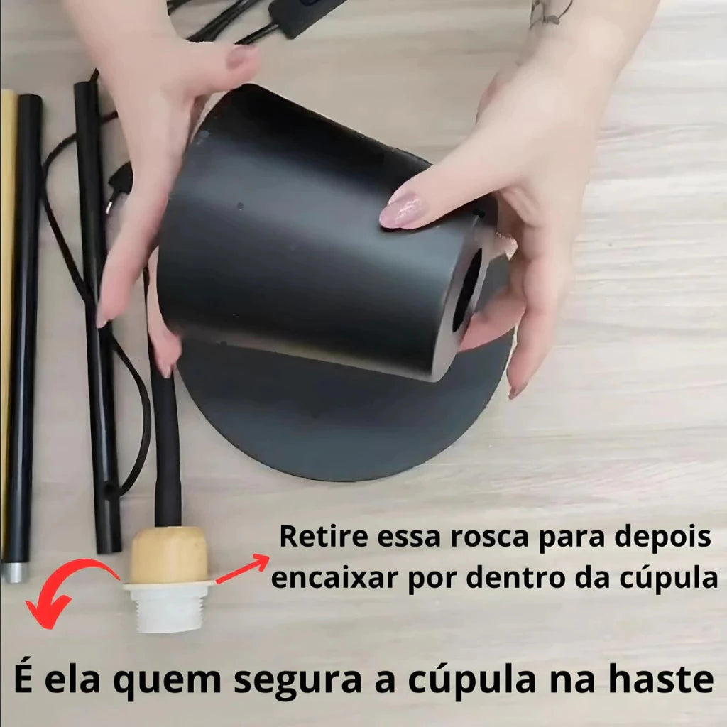 Luminária de Chão em Led Ajustável Hoffa - Casa Stony